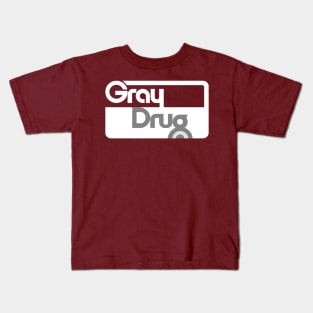 Gray Drug Drugstore Kids T-Shirt